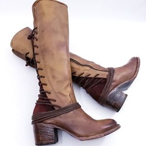 RARE FREEBIRD BY STEVEN COAL TAN/PLUM DISTRESSED B